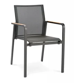 BEST Freizeitmöbel Paros Set 7-tlg. anthrazit/Teakholz