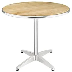 Bolero Runder Tisch Eschenholz, 1 Bein, 80Cm
