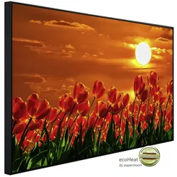 papermoon Infrarotheizung »EcoHeat - Rote Tulpen«, Matt-Effekt - bunt