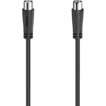Hama Antennen-Kabel Koax-Stecker - Koax-Kupplung 1,5 m Schwarz