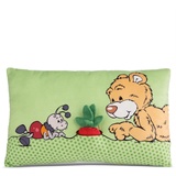 NICI 49449 Kissen Bär Mielo mit 2-D Radieschen 43 x 25 cm)