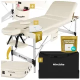 Tectake 3 Zonen Massageliege Phuket Breite 70 cm, Polsterung 5 cm 212 x 103 x 90 cm