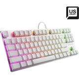 Sharkoon PureWriter TKL RGB weiß, Kailh Choc LOW PROFILE BLUE, USB, US (4044951034291)