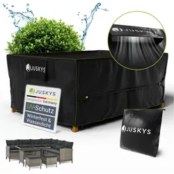 Juskys Gartenmöbel Abdeckplane 242 x 162 x 100 cm - winterfest, wasserdicht, UV-Schutz, Schutzhülle