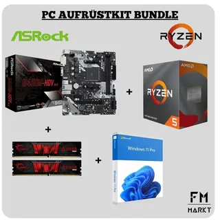 PC Bundle Aufrüstkit ASROCK B450M-HDV + RYZEN 5 4500 + 16GB DDR4 RAM + WIN11 PRO