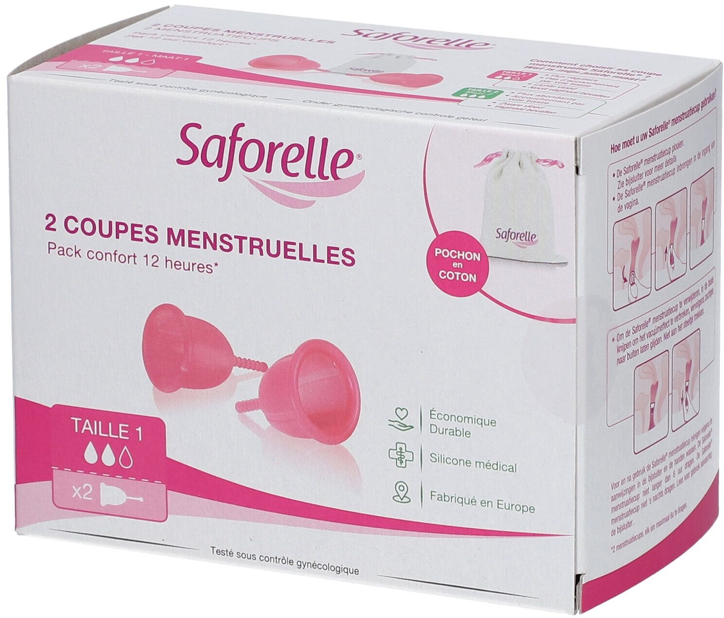 Saforelle® Coupe Menstruelle Taille 1 2 pc(s) Bol
