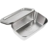 Cabilock Butterdose Mit Deckel Aus Edelstahl Butterbehälter Für Zuhause Frischhaltetablett Für Snacks Temperaturbeständiger Küchenbehälter Für Kühlschrank