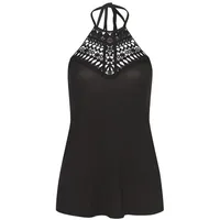 LASCANA Neckholdertop Schwarz 36