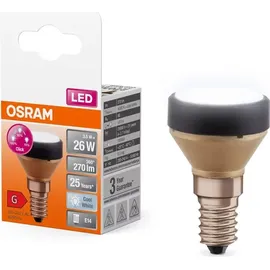 Osram lighting Osram LED Star Flat 3,5W = 26W E14, matt 270lm neutralweiß 4000K 3-Stufen-Dimmbar + Aufsatzringe