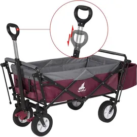 Woltu Bollerwagen faltbar mit Dach Fuschia