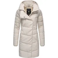 Ragwear Wintermantel "Pavla Coat", Damen, Gr. M (38), beige (ecru), Obermaterial: 100% Polyester, Innenfutter: 100% Polyester, Wattierung: 100% Polyester, tailliert ca.
