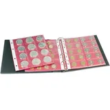 Lindner Münzalbum Schwarz Publica S mit 5 verschiedenen Münzblättern S3520M Neu