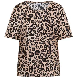 Cecil T-Shirt Leo-beige XL