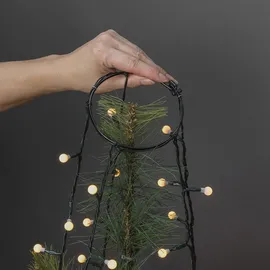 Konstsmide LED Baummantel mit Ring Ø 17, 10 m, bernsteinfarben