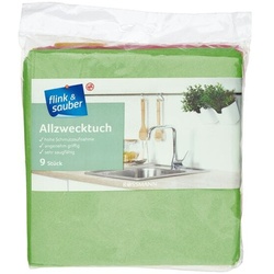 flink & sauber 9er-Pack Allzwecktücher gelb, 38 cm