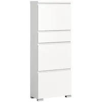 Xonox.home Schuhschrank in Weiß - 60x151x27cm (BxHxT) weiß