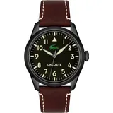 Lacoste Quarzuhr ADVENTURER, 2011299, Armbanduhr, Herrenuhr, Mineralglas, Lederarmband braun