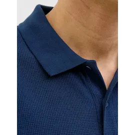 Jack & Jones PlusSize Poloshirt JJEAUSTIN POLO SS NOOS PLS mit Polokragen blau 5XL (70/72)
