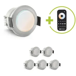 Einbaustrahler Mini Genova 3W CCT IP65 - Farbe: acryl - Anzahl: 6x