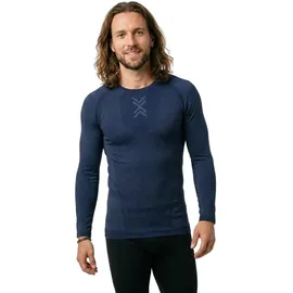 X-Bionic Xceed Run Shirt LS Men marine/slate blue - L