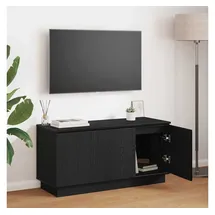 vidaXL TV-Schränk 100 x 38 x 49 cm Schwarz Eichen-Optik Holzwerkstoff