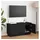 vidaXL TV-Schränk 100 x 38 x 49 cm Schwarz Eichen-Optik Holzwerkstoff