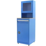Proregal Industrie-PC-Schrank AMEGO HxBxT 170x56x57cm | Mit Schließfach Blau