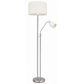 GLOBO Stehleuchte Wohnzimmer 1x10W 1x5W beige