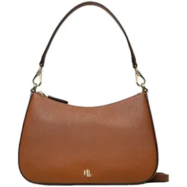 Ralph Lauren Danni Schultertasche Leder Brown