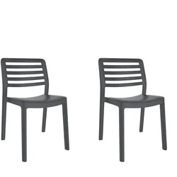 Resol garbar WIND Stuhl Indoor, Outdoor Set 2 Schokolade