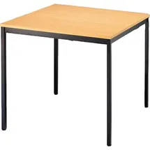 einkaufsbüro deutscher eisenhändler gmbh Tisch 800 x 800 mm schwarz / Buche