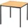 einkaufsbüro deutscher eisenhändler gmbh Tisch 800 x 800 mm schwarz / Buche
