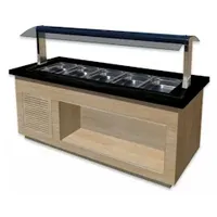 Saro Heißes Buffet f.5x 1/1GN, PREMIUM LINE SB-H200 OAK,