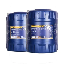 2x 10 Liter Hydro Hv Iso 46 Mannol Zinc Free Hydrauliköl: