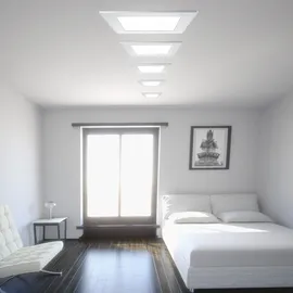 ETC Shop LED Einbaupanel 10er Pack quadratisch weiß Aluminium