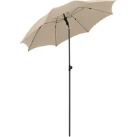 Fare Sonnenschirm, Beige, Kunststoff, Rund, 180x180 cm, Sonnen- &