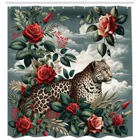 ABAKUHAUS Duschvorhang 175 x 200 cm grau