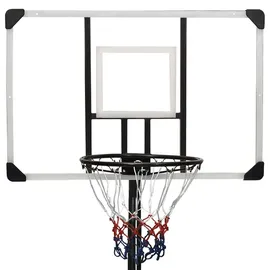 vidaXL Basketballständer Transparent 256-361 cm