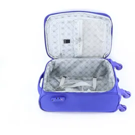 ELLE "Mode", Gr. B/H/T: 23cm x 46cm x 23cm, blau, Polyester, Koffer, mit praktischem Teleskopgestänge