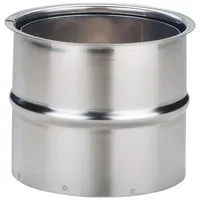 m�ck Doppelwandfutter Edelstahl DN130 mm weiß