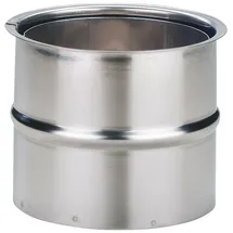 m�ck Doppelwandfutter Edelstahl DN130 mm weiß