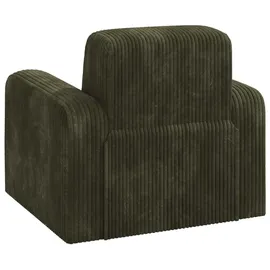 vidaXL Sessel Grün Cord 72 x 71 x 70 cm Grün mit Rollen