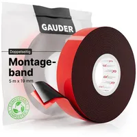 COFI 1453 Montageband 25m x19mm) Doppelklebeband Montageklebeband Spiegelklebeband Doppelseitiges
