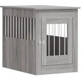vidaXL Hundekäfig im Möbelstil Grau Sonoma 55x80x68 cm Holzwerkstoff