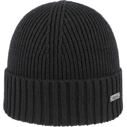 EISGLUT Herren Mütze Hanseng Organic Cotton, SCHWARZ, ONE SIZE