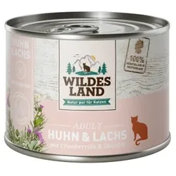 WILDES LAND Adult 6x200g Huhn & Lachs