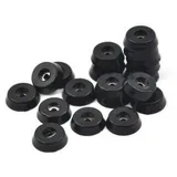 SPORTARC Rutschfeste Gummifüße für Gartenmöbel, Stühle, 20 Stück Bodenschutz-Pads 11 x 9 x 6 mm, Gummifüße für Tisch-, Stuhl-, Möbelfüße, Fliesenbodenschoner