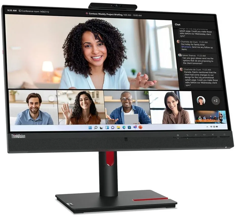 Lenovo Lenovo ThinkVision T24mv-30, LED-Monitor, (Full LED-Monitor (1920 x 1080 Pixel px) schwarz