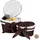 Relaxdays Korbset Aufbewahrungskorb 31 x 31 x 22 cm Braun