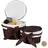 Relaxdays Korbset Aufbewahrungskorb 31 x 31 x 22 cm Braun